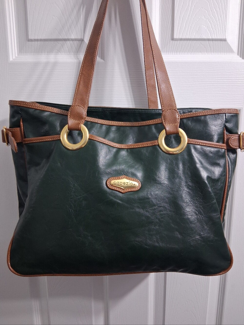 Vintage Capezio Dance Travel Bag Large Tote Hunter Green And Brown